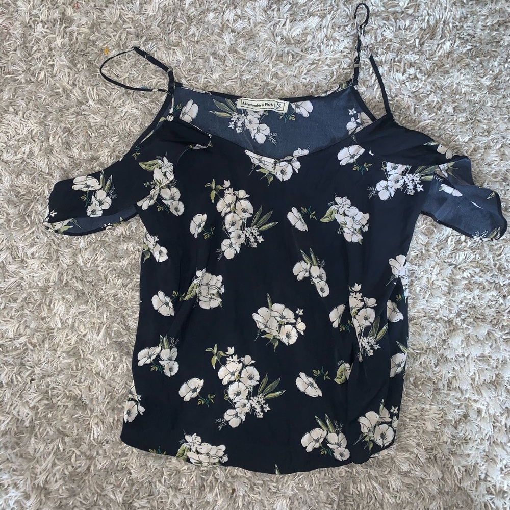 Abercrombie floral cami medium off shoulder